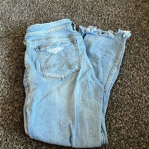 Silver aiko slim crop